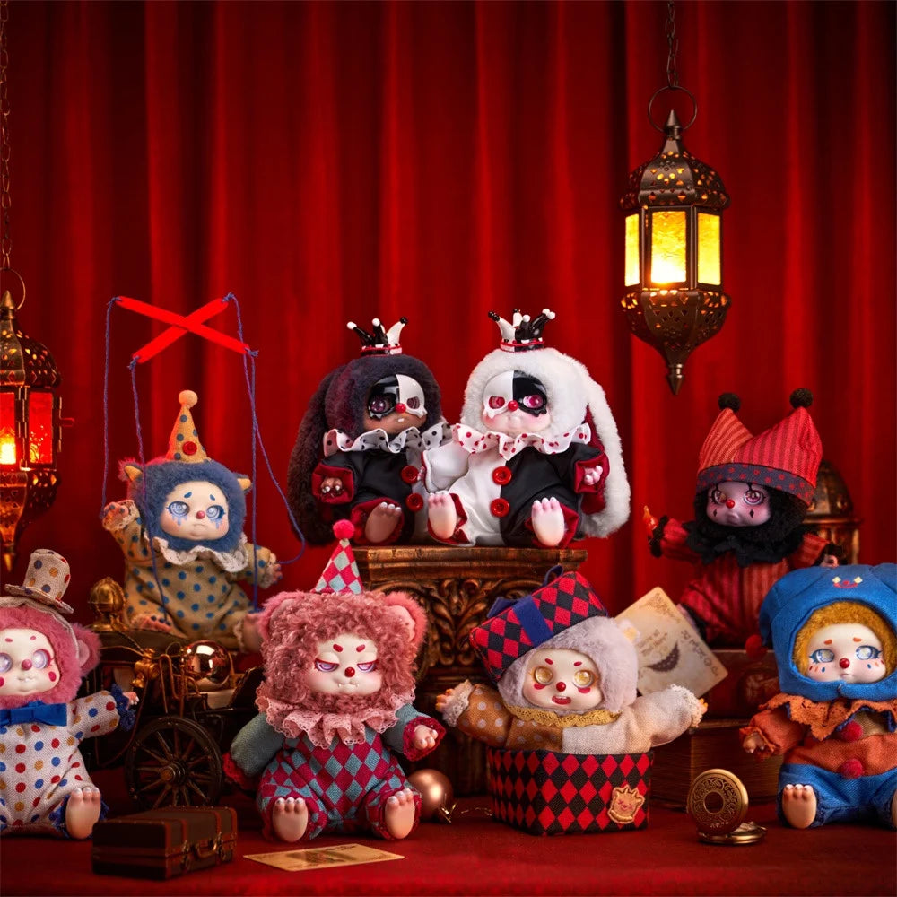 Timeshare Cino Dreamland Circus Series Plush Blind Box Toys Cute Action Anime Figure Kawaii Mystery Box Model Designer Doll Gift