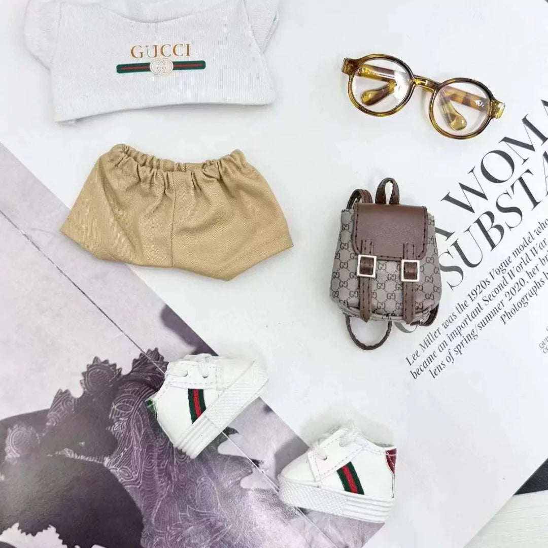 Handmade Luxury-Inspired Khaki Outfit