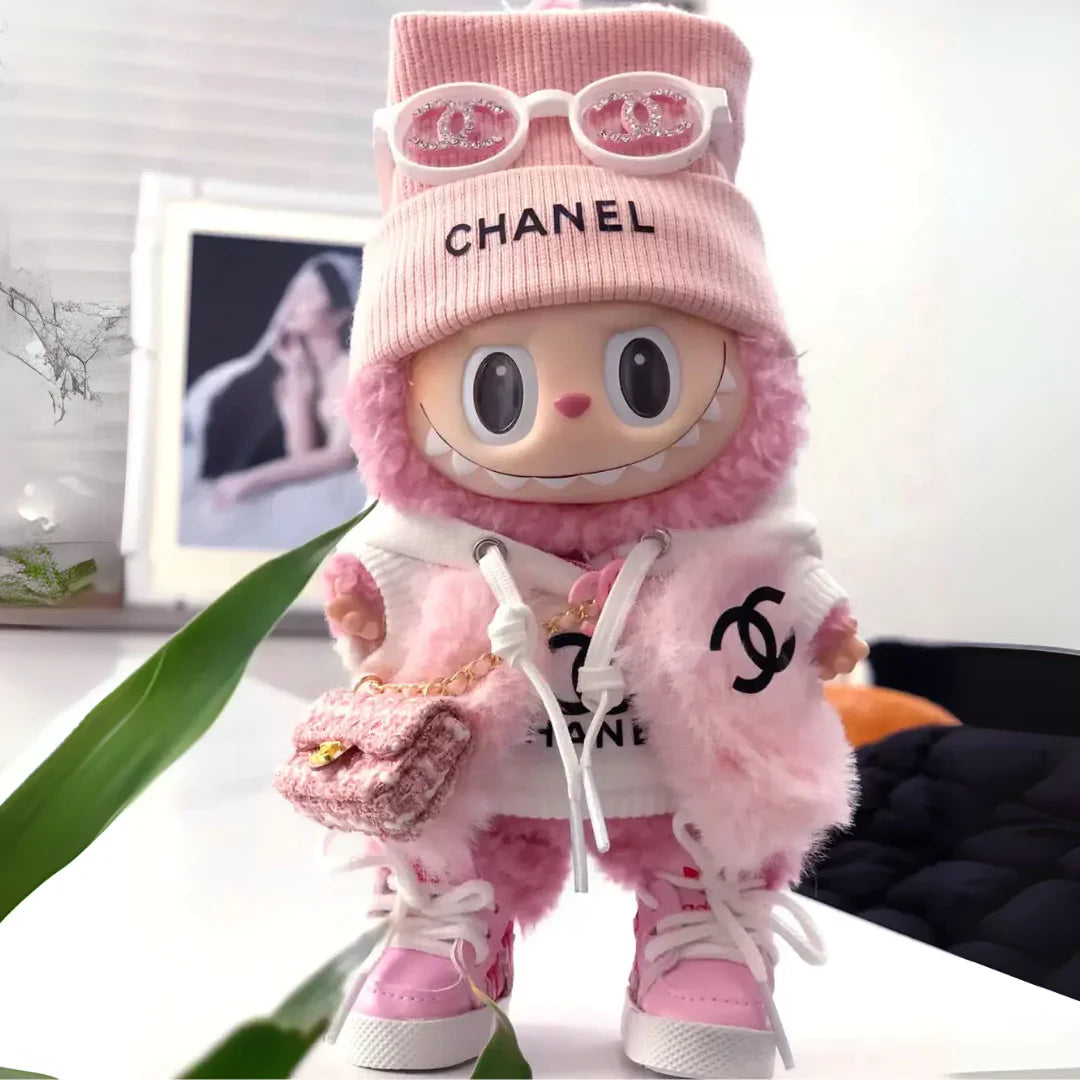 Handmade Luxury-Style Pink Fluffy Vest Outfit