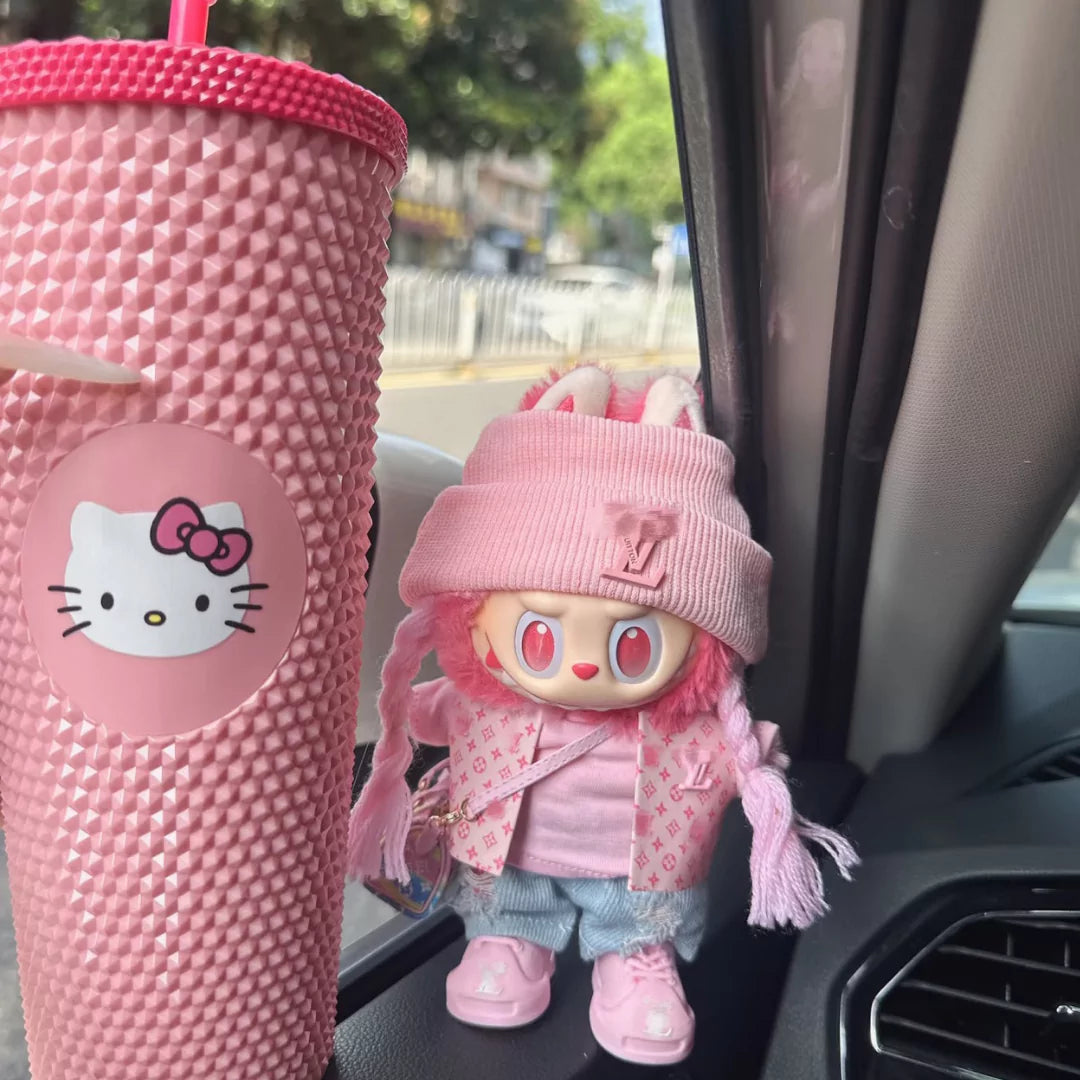 Handmade Luxury-Inspired Pink Streetwear Outfit