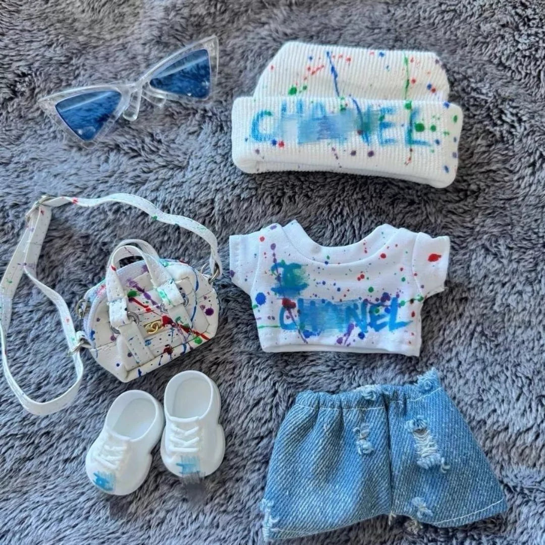 Handmade Luxury-Inspired Artist Streetwear Outfit