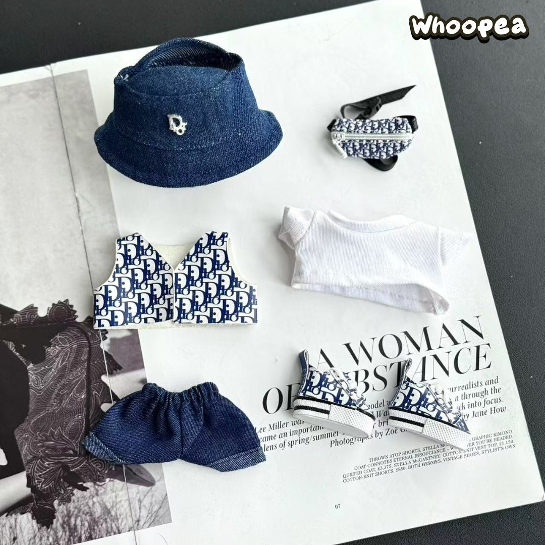 Handmade Luxury-Inspired Denim Outfit