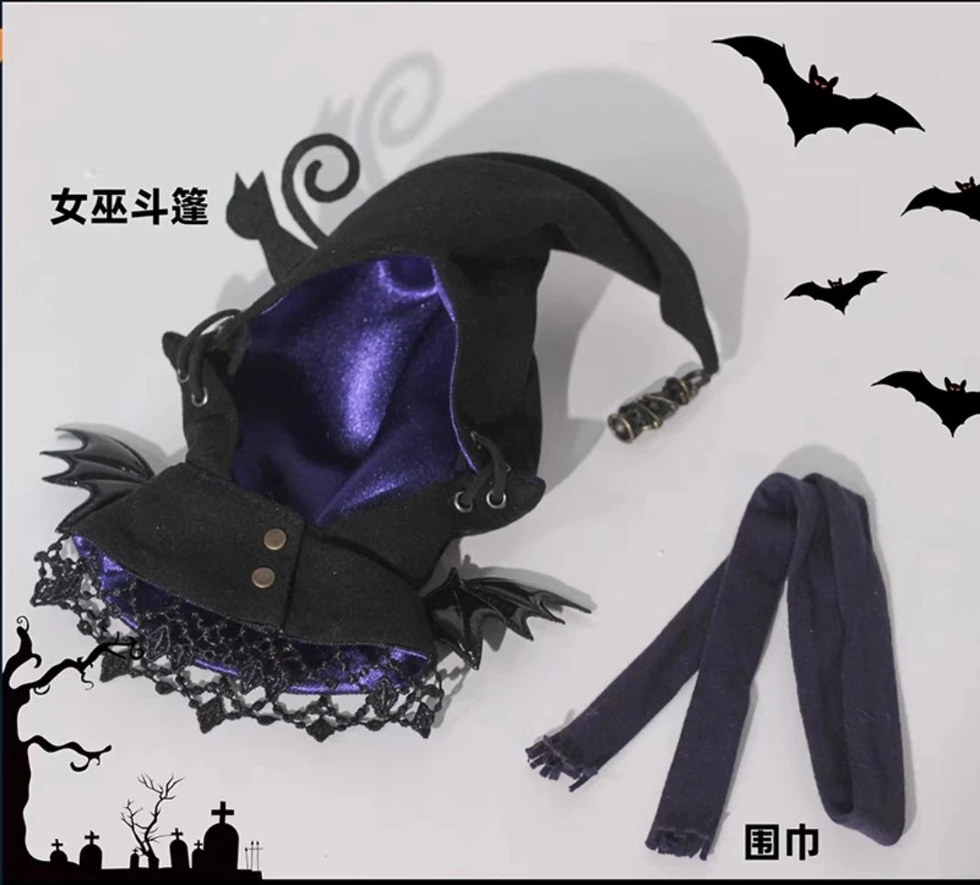 Cotton Doll Clothes for Labubu Witch Clothes Doll Accessories Fashion Doll Outfit Accessories