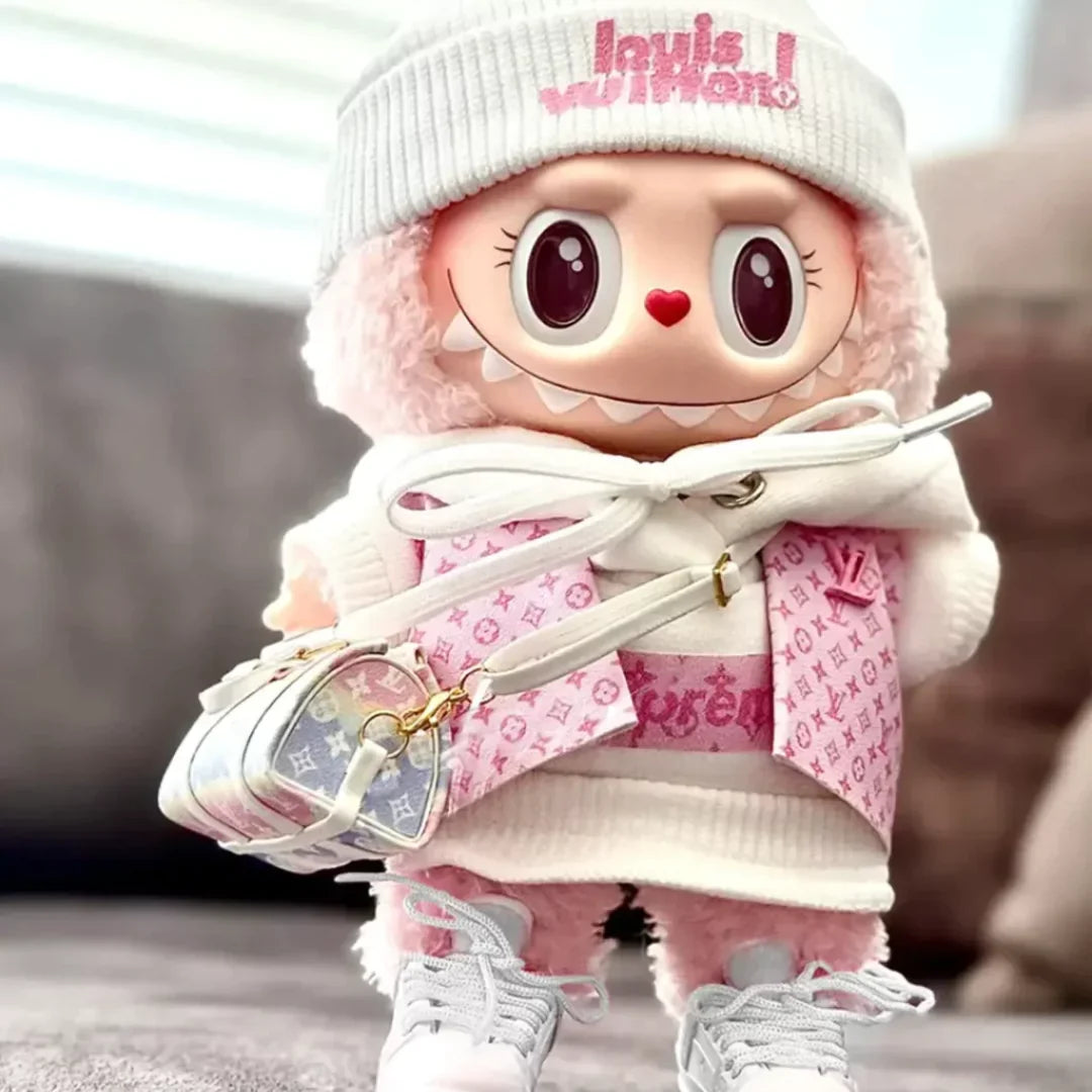 Handmade Luxury-Inspired Pink Streetwear-Inspired Outfit