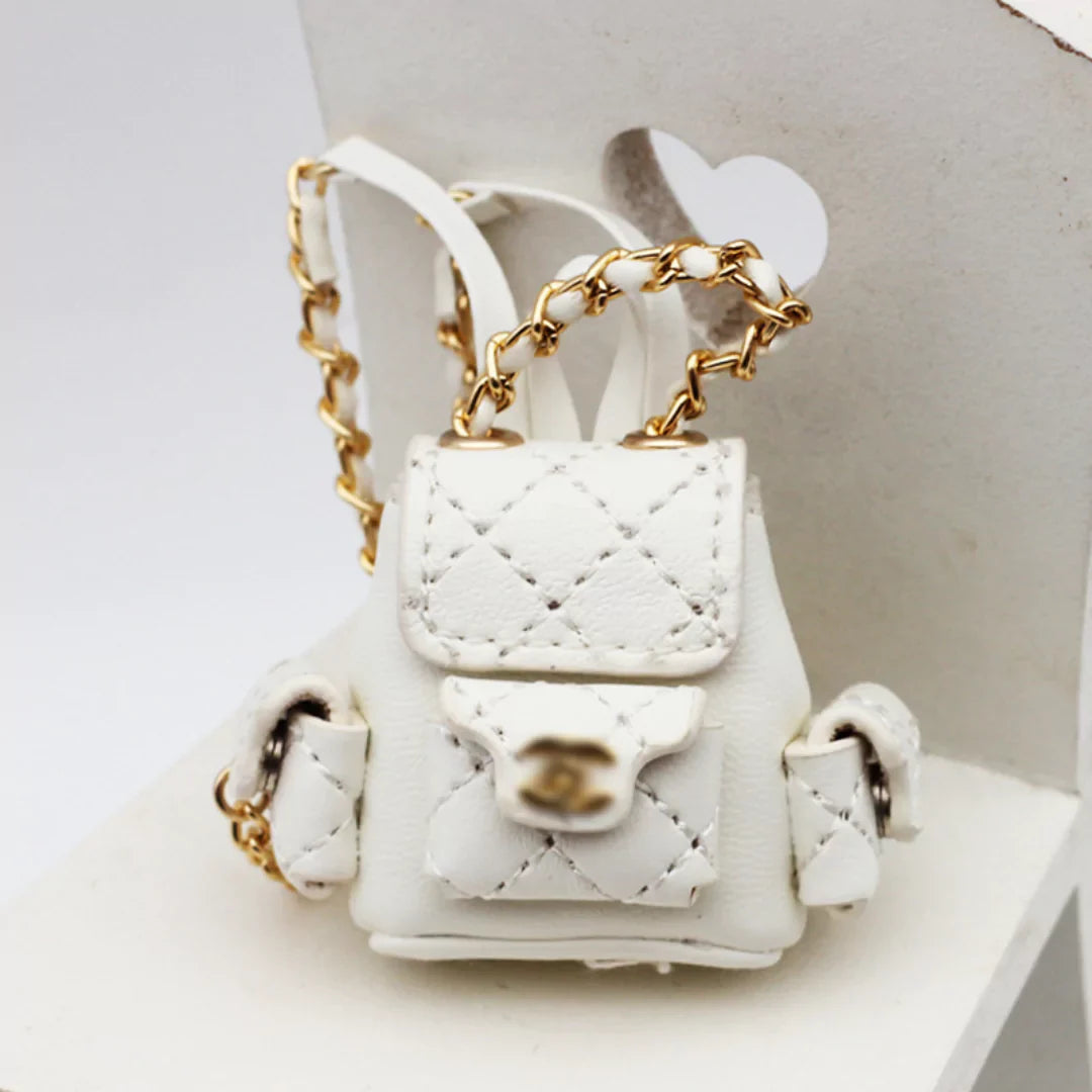 Mini Luxury-Inspired Backpack for Dolls