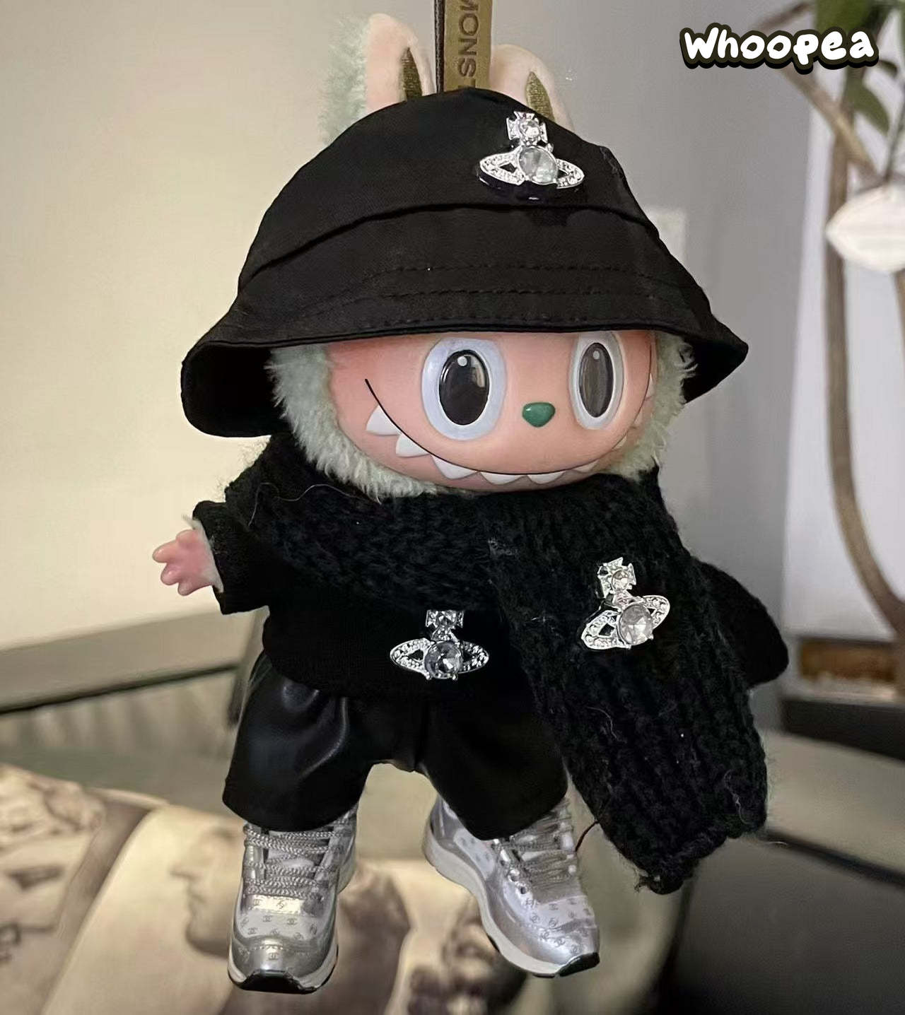 Handmade Luxury-Inspired Black Streetwear Outfit