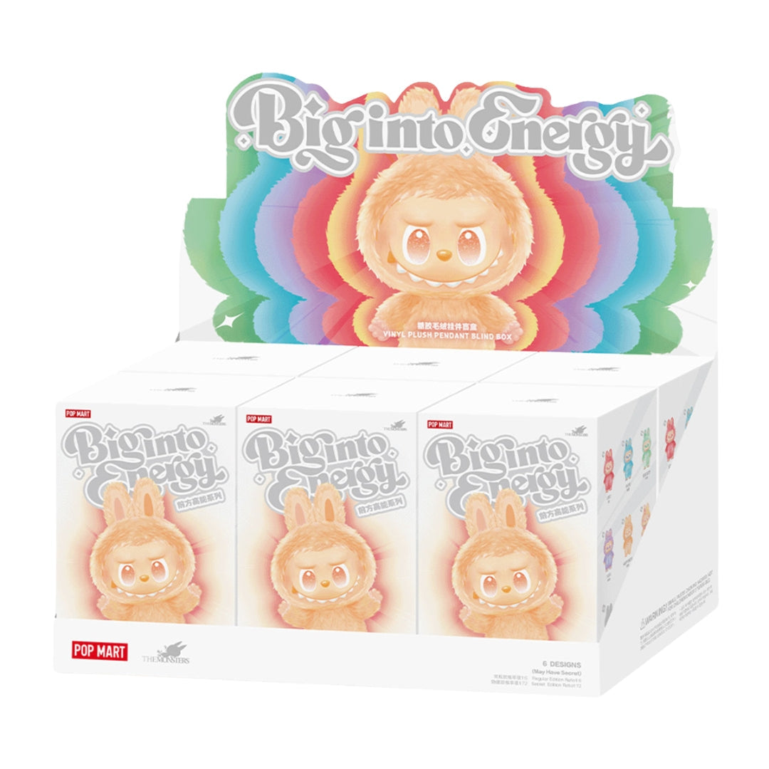 POP MART LABUBU THE MONSTERS BIG INTO ENERGY VINYL PLUSH BLIND BOX