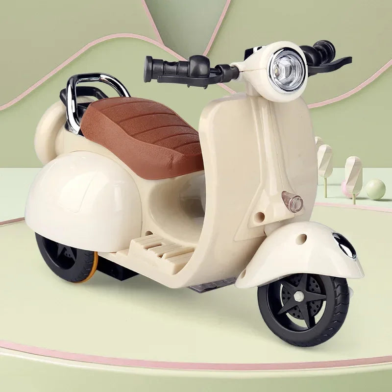 Labubu Doll Mini Electric Motorcycle,Labubu Doll Accessories, Fun Cute Doll Toys,With Lights and Music,Diy Kid Christmas Gift