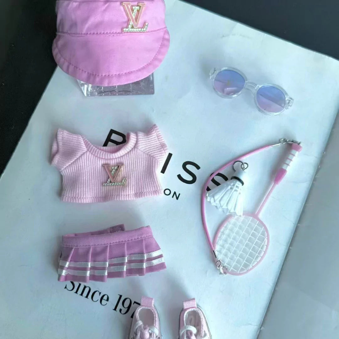 Handmade Luxury-Inspired Pink Sporty Outfit