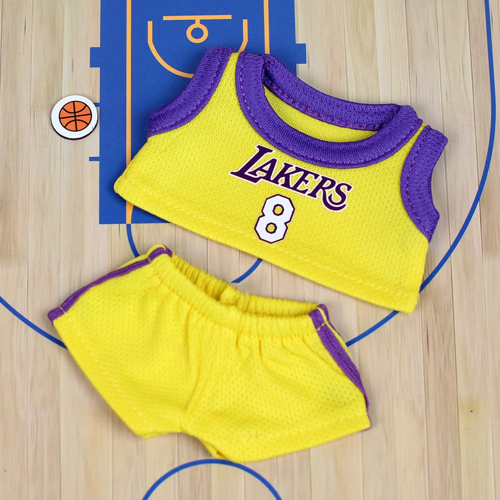 17Cm Mini Labubu Doll'S Clothes Outfit Accessories for Basketball Playe Clothing Labubu Idol V2 Idol Athlete Clothing Gift