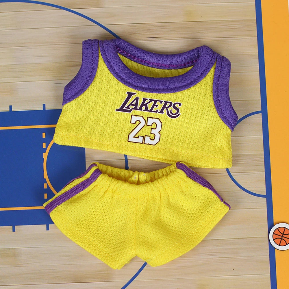 17Cm Mini Labubu Doll'S Clothes Outfit Accessories for Basketball Playe Clothing Labubu Idol V2 Idol Athlete Clothing Gift