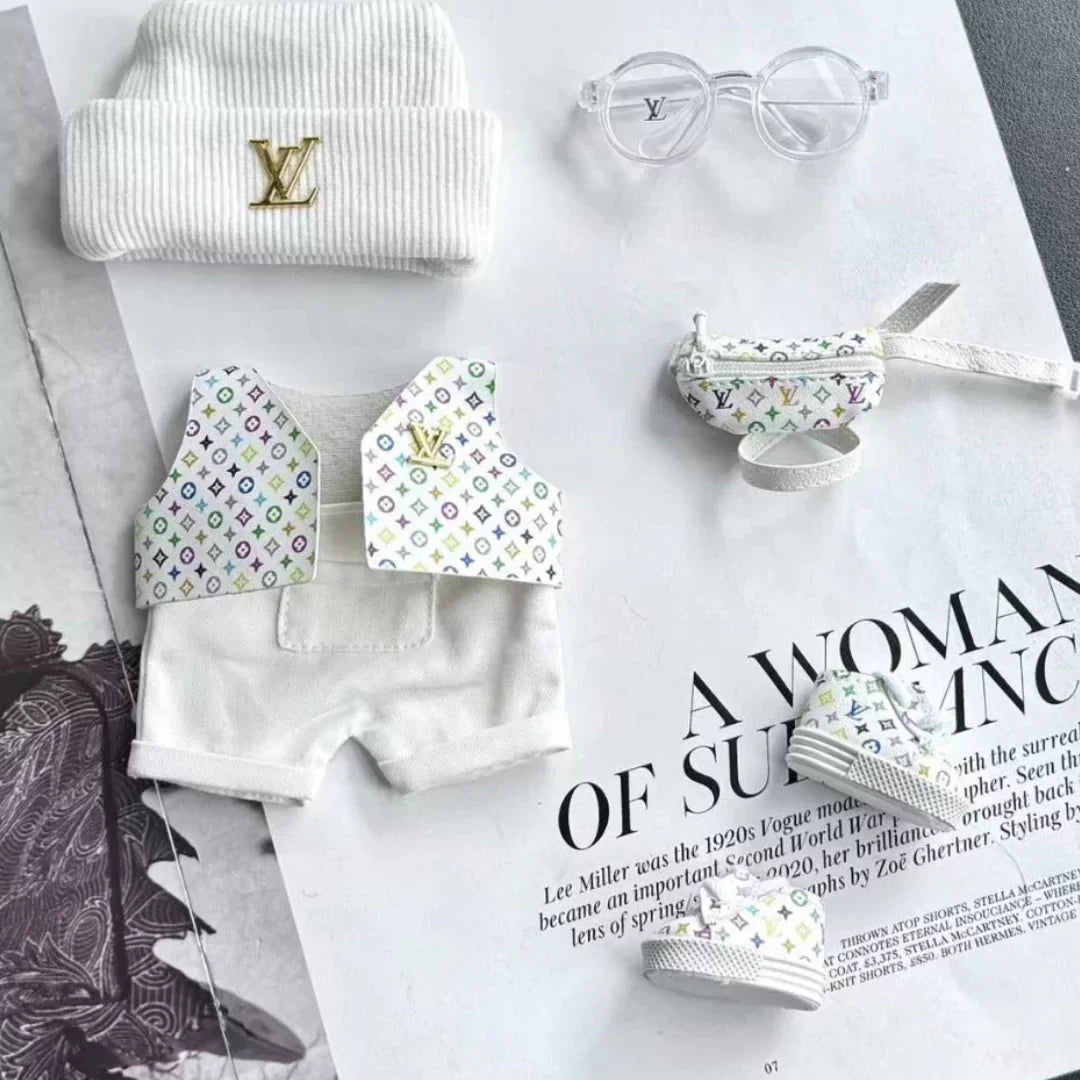 Handmade Luxury-Inspired White Patterned Sleeveless Vest Outfit