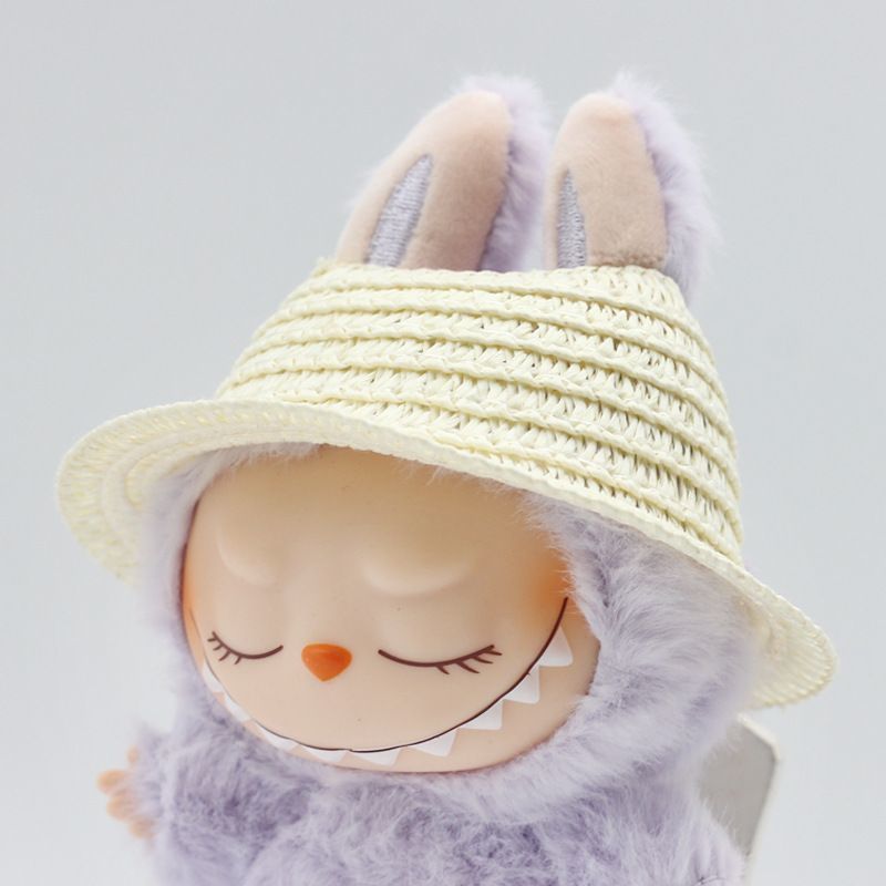 The Monsters Labubu Cloth Sunshade Straw Hat 1