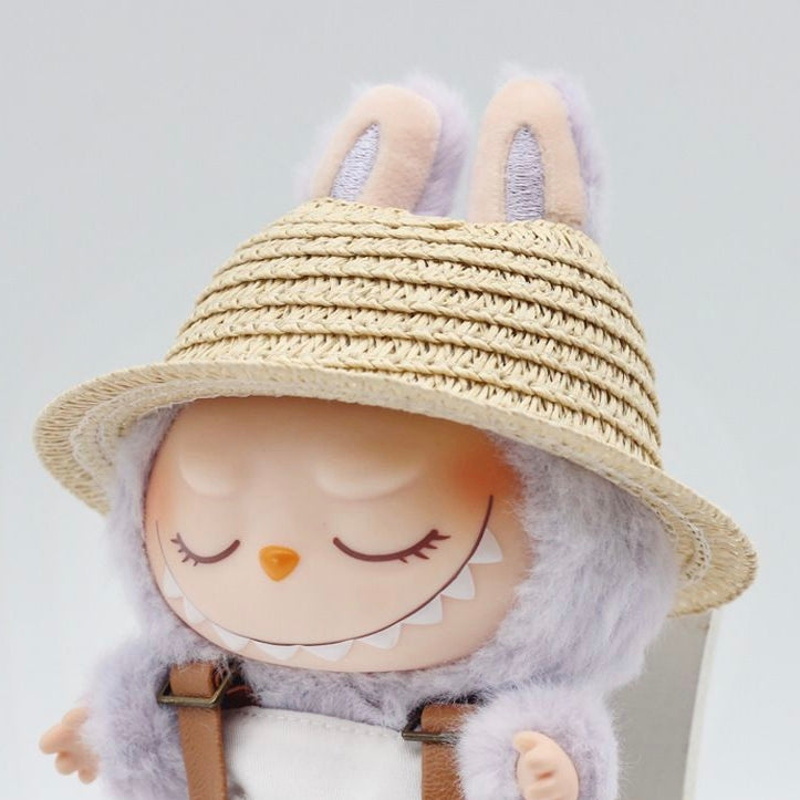 The Monsters Labubu Cloth Sunshade Straw Hat 2