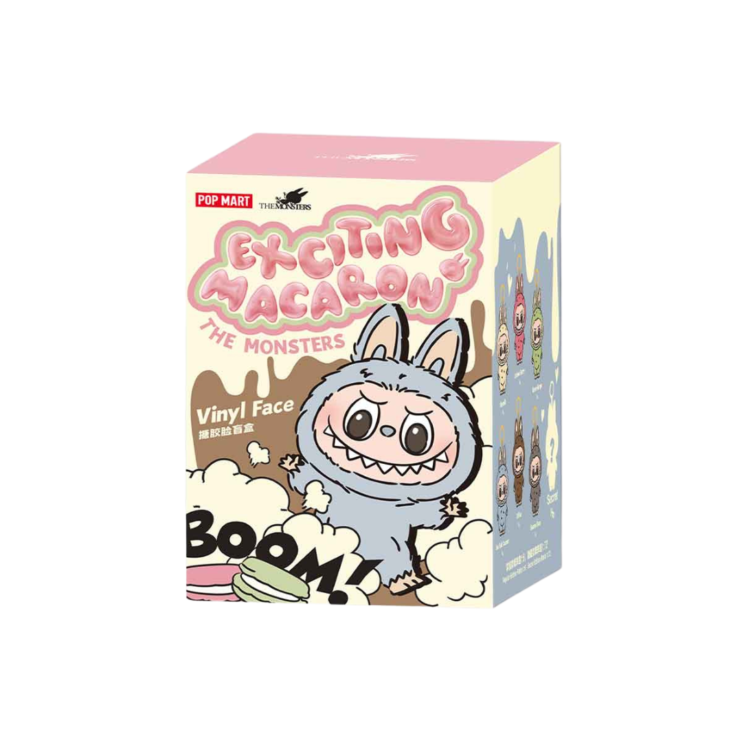 POP MART LABUBU THE MONSTERS EXCITING MACARON SERIES VINYL PLUSH PENDANT - CASE OF 6