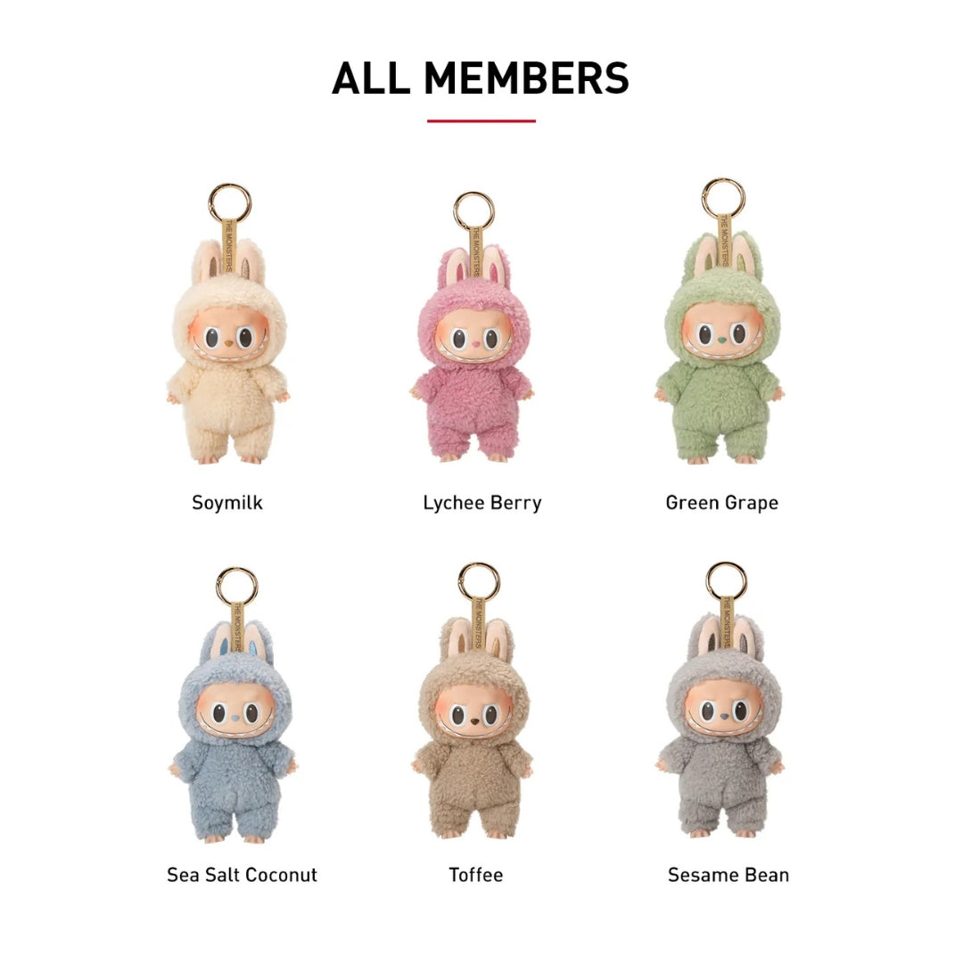 POP MART LABUBU THE MONSTERS EXCITING MACARON SERIES VINYL PLUSH PENDANT - CASE OF 6