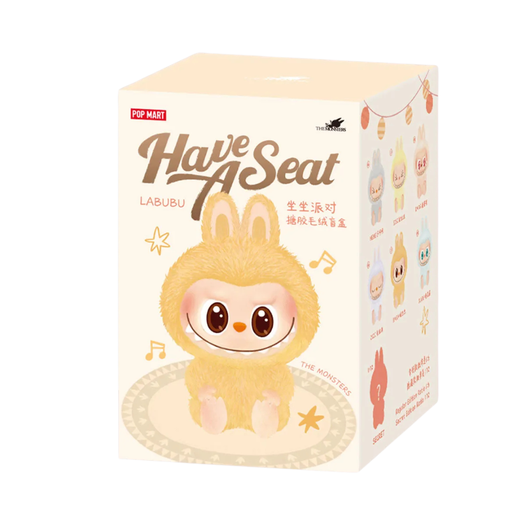 POP MART LABUBU THE MONSTERS HAVE A SEAT SERIES VINYL PLUSH PENDANT - CASE OF 6