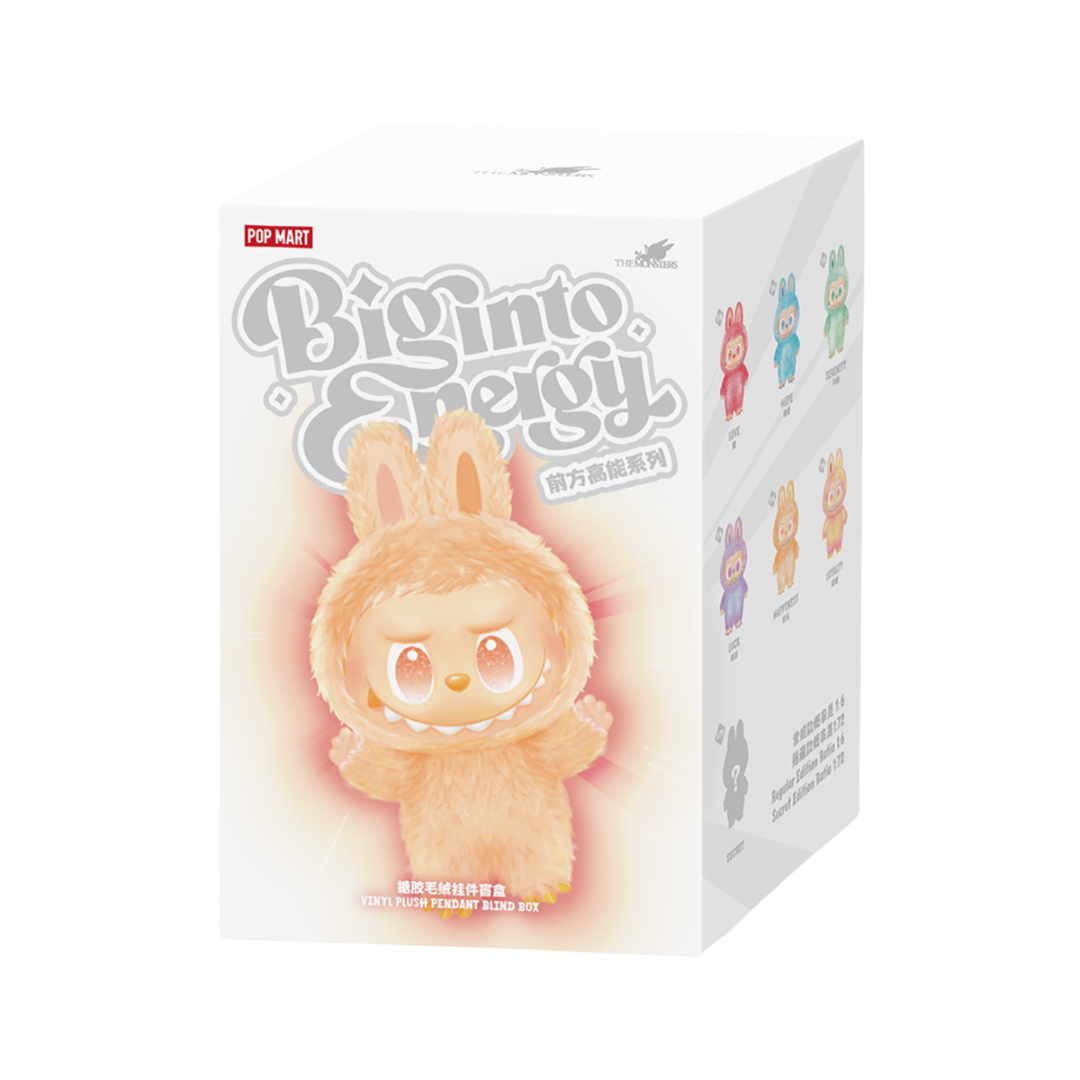 POP MART LABUBU THE MONSTERS BIG INTO ENERGY VINYL PLUSH BLIND BOX