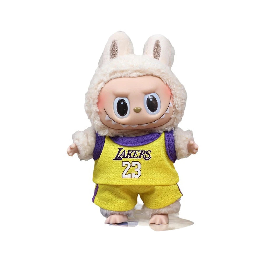 17Cm Mini Labubu Doll'S Clothes Outfit Accessories for Basketball Playe Clothing Labubu Idol V2 Idol Athlete Clothing Gift