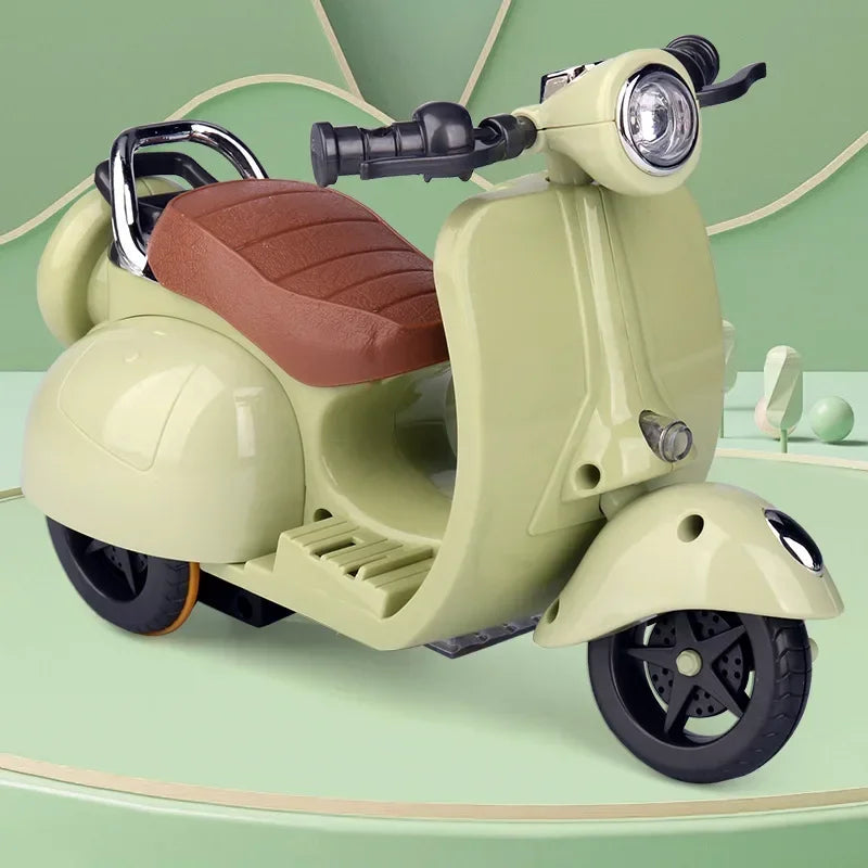 Labubu Doll Mini Electric Motorcycle,Labubu Doll Accessories, Fun Cute Doll Toys,With Lights and Music,Diy Kid Christmas Gift