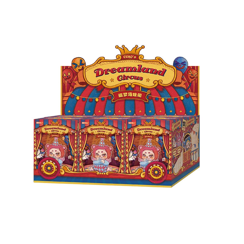 Timeshare Cino Dreamland Circus Series Plush Blind Box Toys Cute Action Anime Figure Kawaii Mystery Box Model Designer Doll Gift