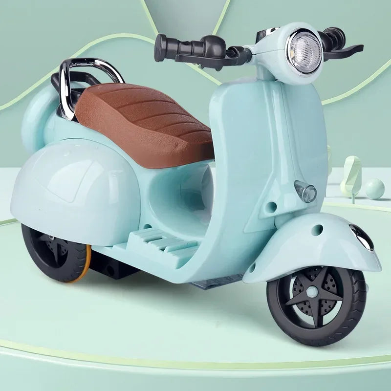 Labubu Doll Mini Electric Motorcycle,Labubu Doll Accessories, Fun Cute Doll Toys,With Lights and Music,Diy Kid Christmas Gift