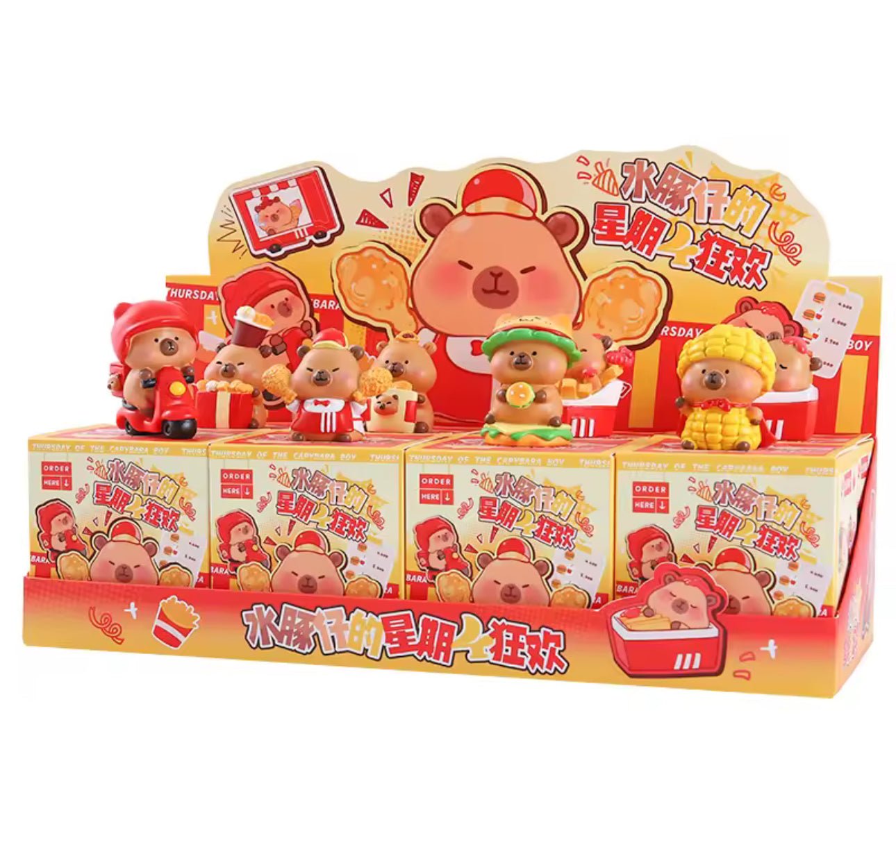 Capybara Boy Series Snack Time Collectible Figure Blind Box