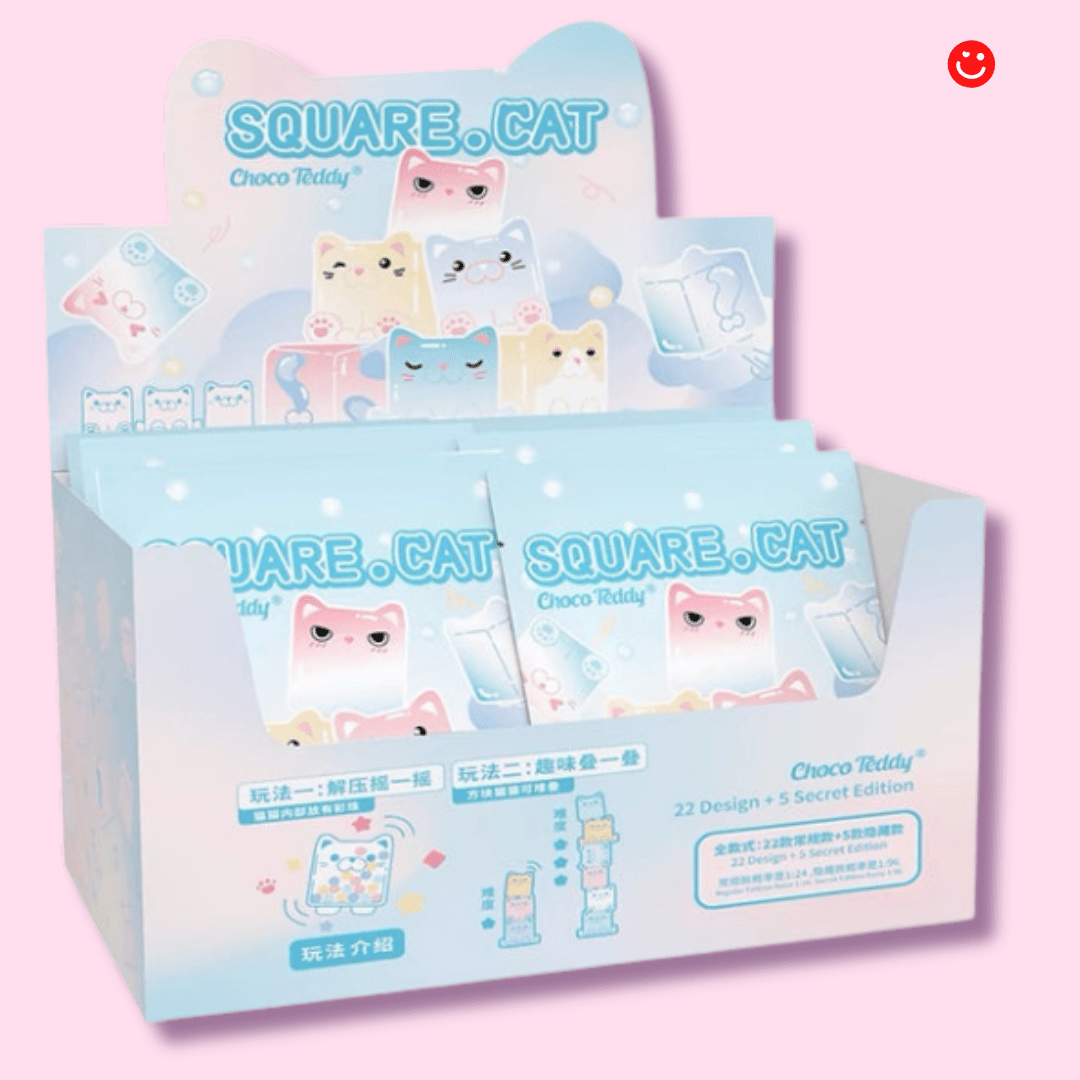 ChocoTeddy Square Cat Glow In The Dark Miniature Blind Bag Series 2