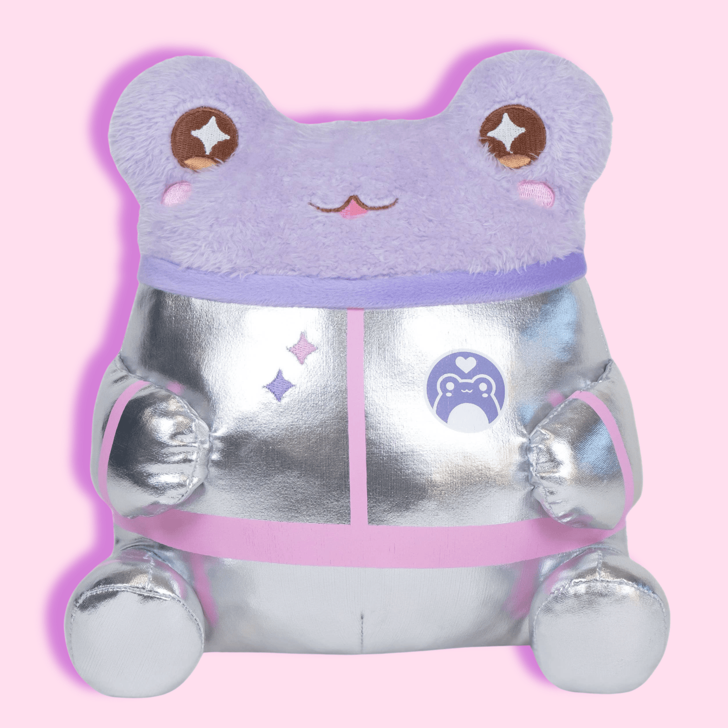 Cute Kawaii Soft Animal Frog Plush Astronaut Wawa Purple