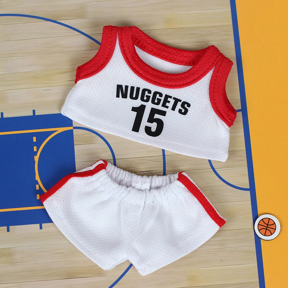 17Cm Mini Labubu Doll'S Clothes Outfit Accessories for Basketball Playe Clothing Labubu Idol V2 Idol Athlete Clothing Gift