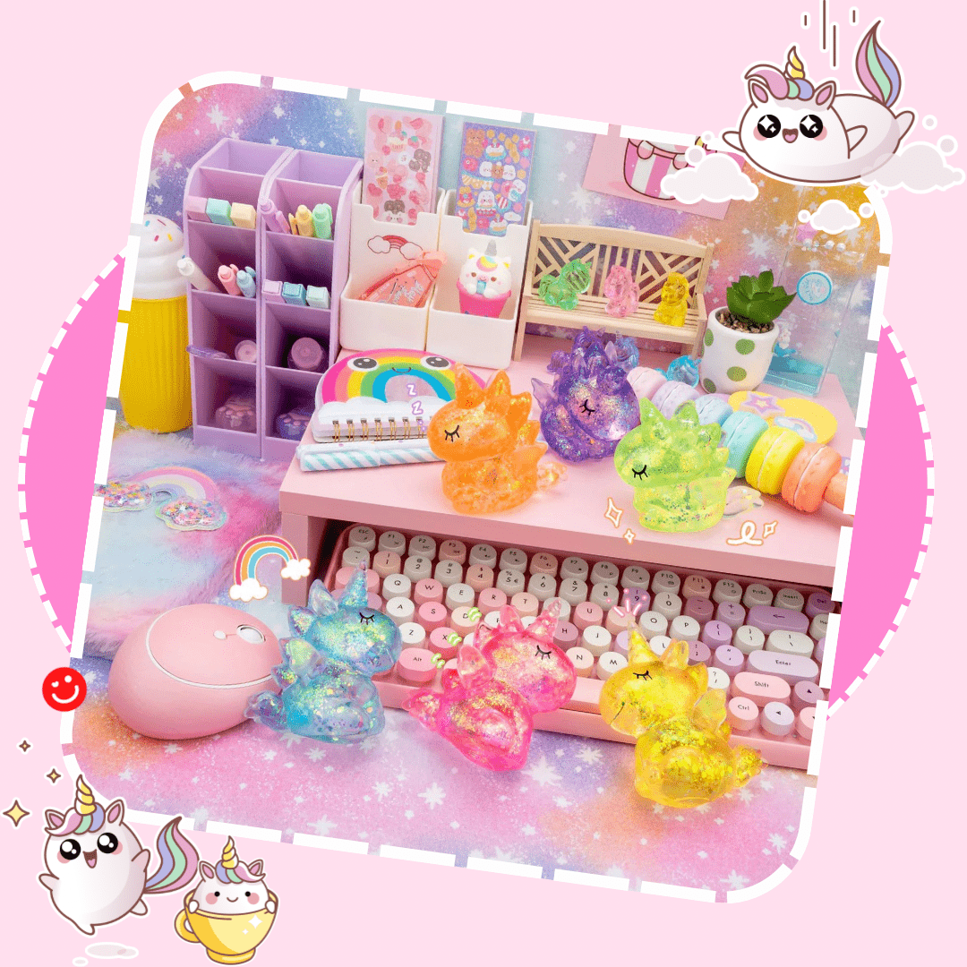 Gummy Kawaii Unicorn Friends Sensory Squishy Toy