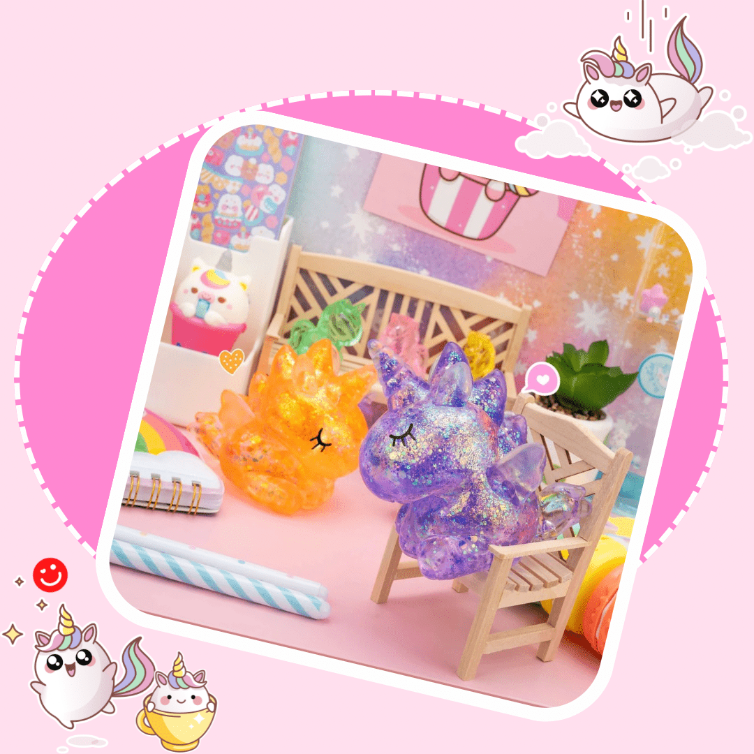Gummy Kawaii Unicorn Friends Sensory Squishy Toy
