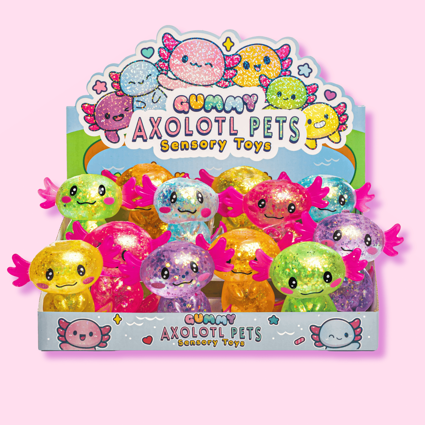 Kawaii Gummy Axolotl Pets Sensory Squishy Toy
