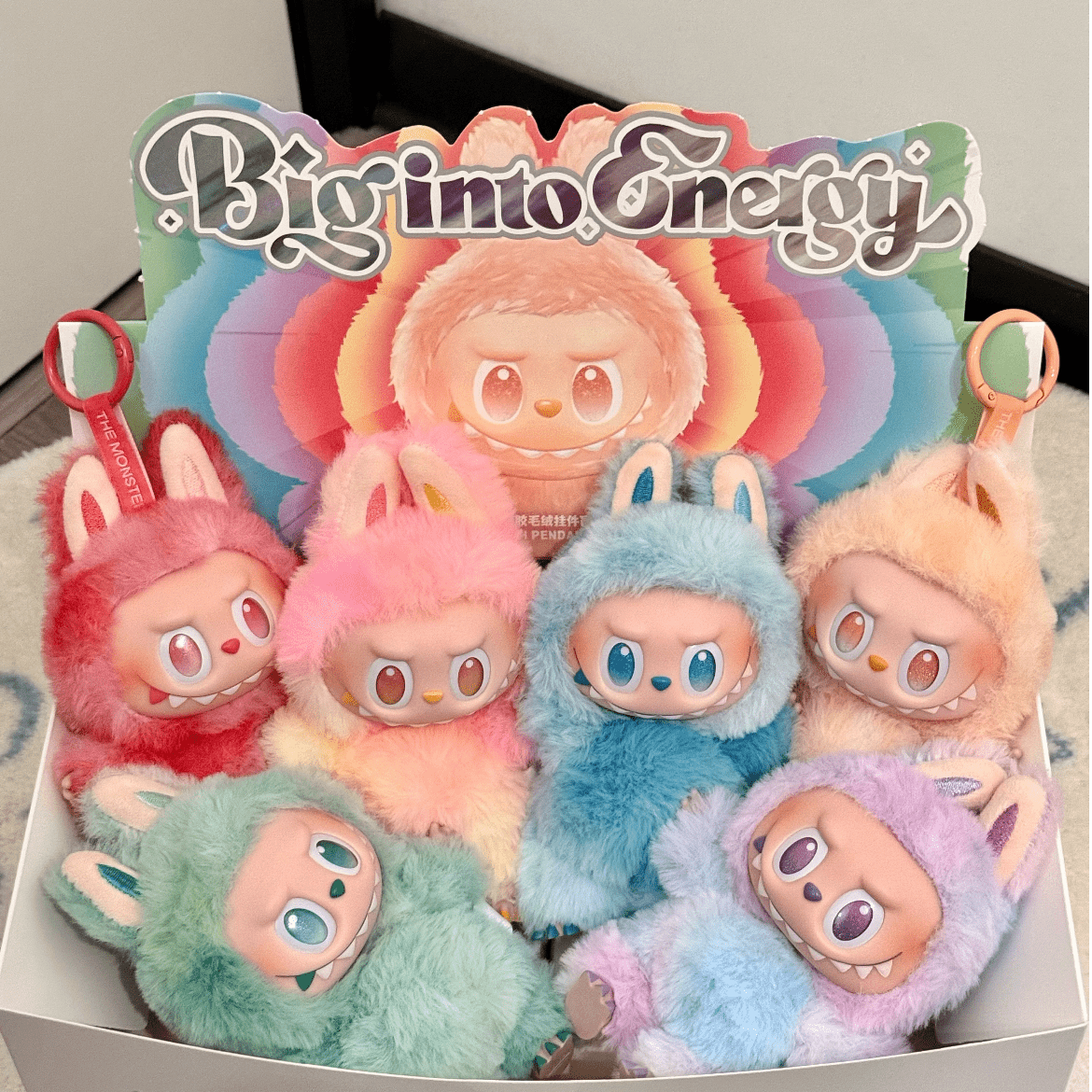 Pop Mart Labubu Big Into Energy Plush Keychain Doll Random Blind Box