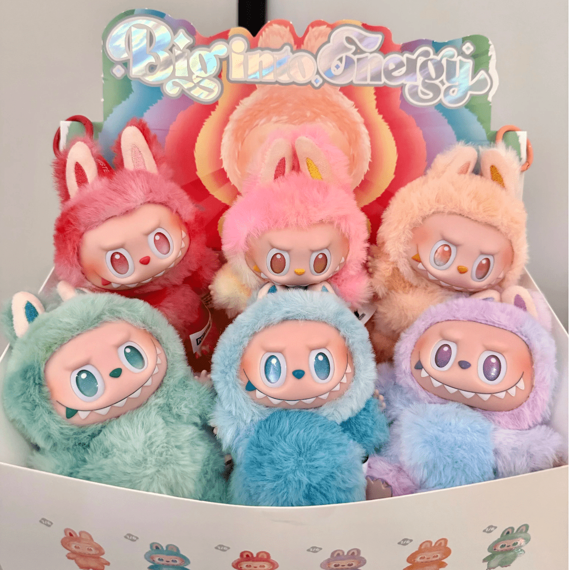 Pop Mart Labubu Big Into Energy Plush Keychain Doll Random Blind Box