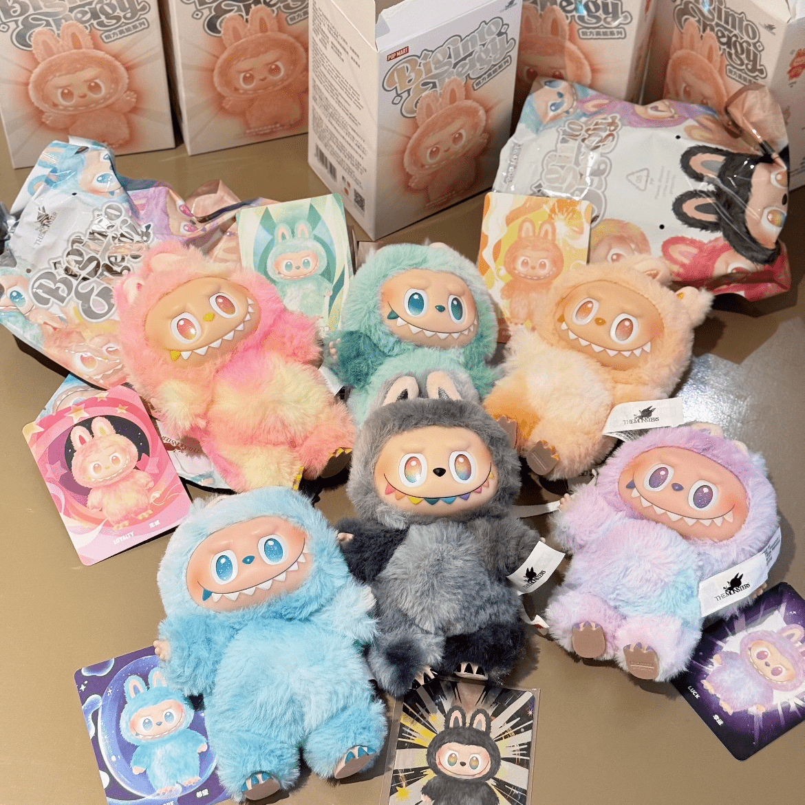 Pop Mart Labubu Big Into Energy Plush Keychain Doll Random Blind Box