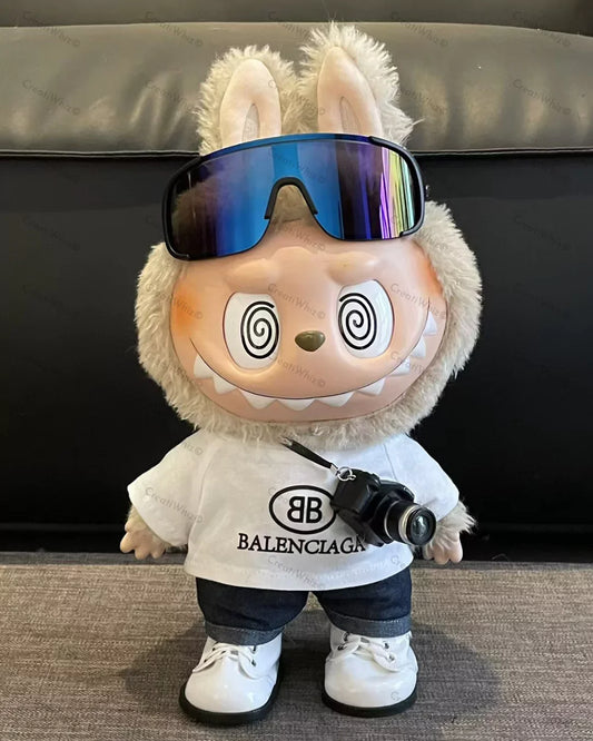 Handmade Mega-Size Luxury-Inspired White Tee & Mini Camera Outfit