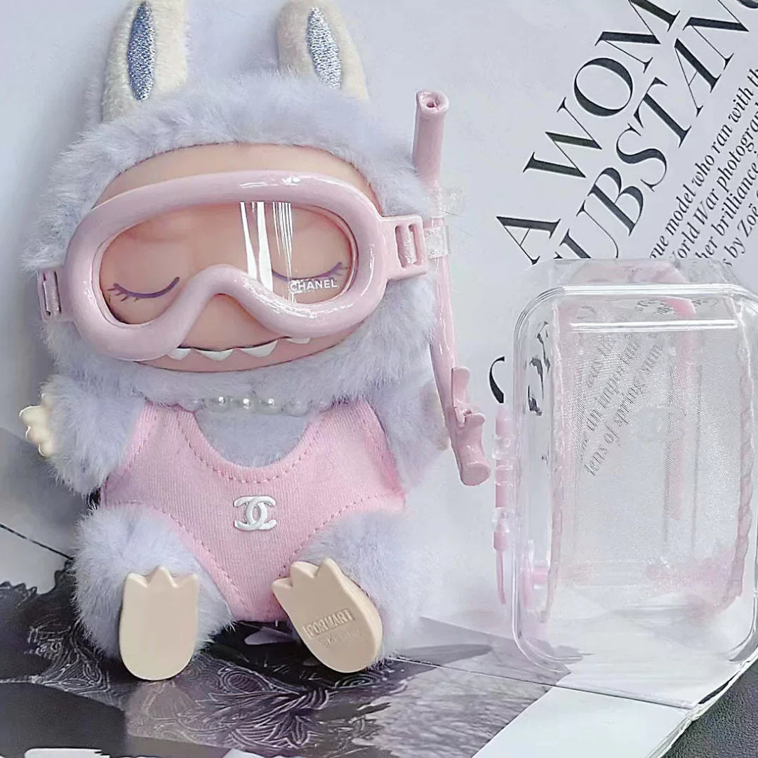 Handmade Luxury-Inspired Pink Swim & Dive Outfit