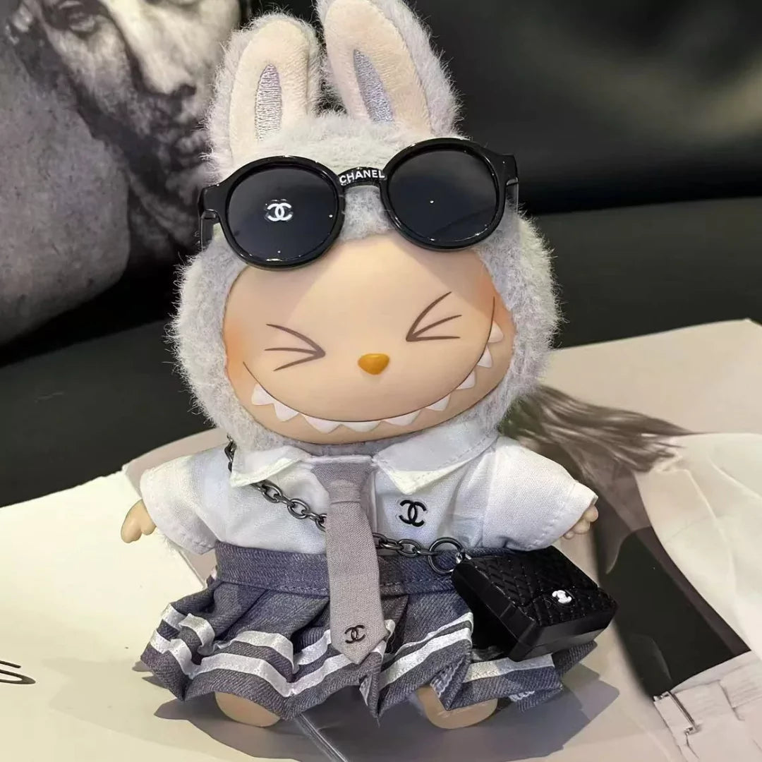 Handmade Luxury-Inspired White Collared Shirt Outfit