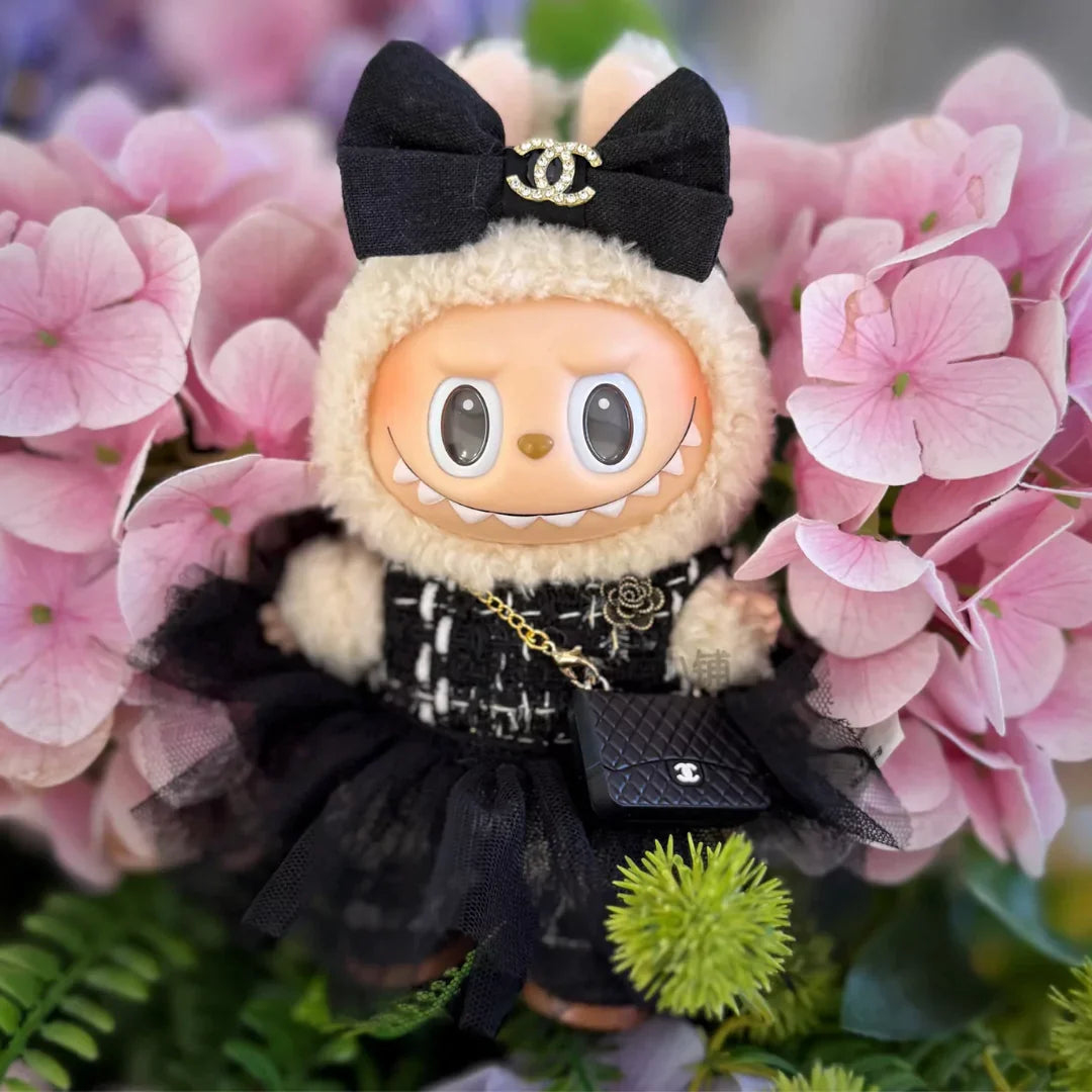 Handmade Luxury-Inspired Black Tulle Skirt Outfit