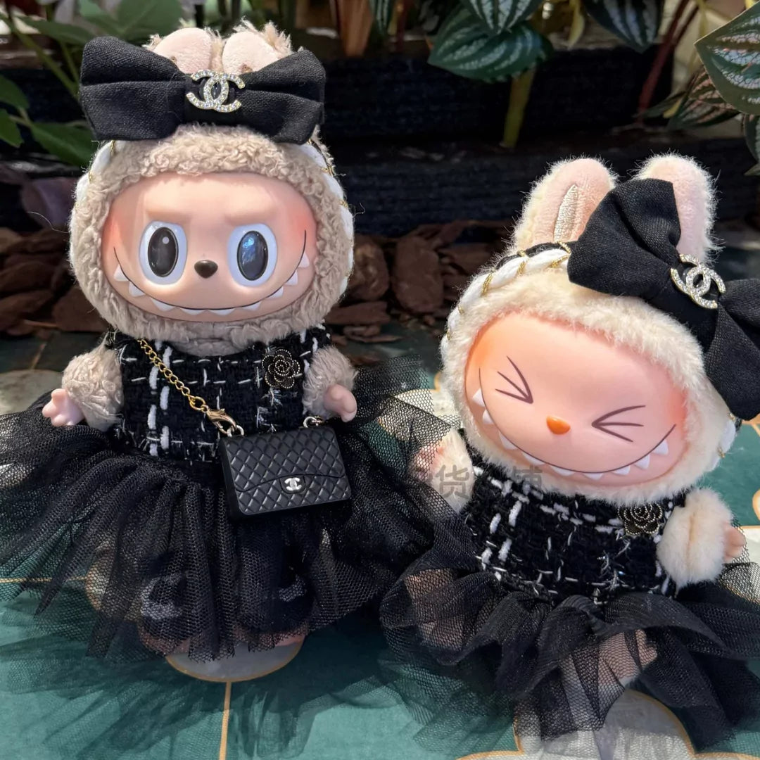 Handmade Luxury-Inspired Black Tulle Skirt Outfit