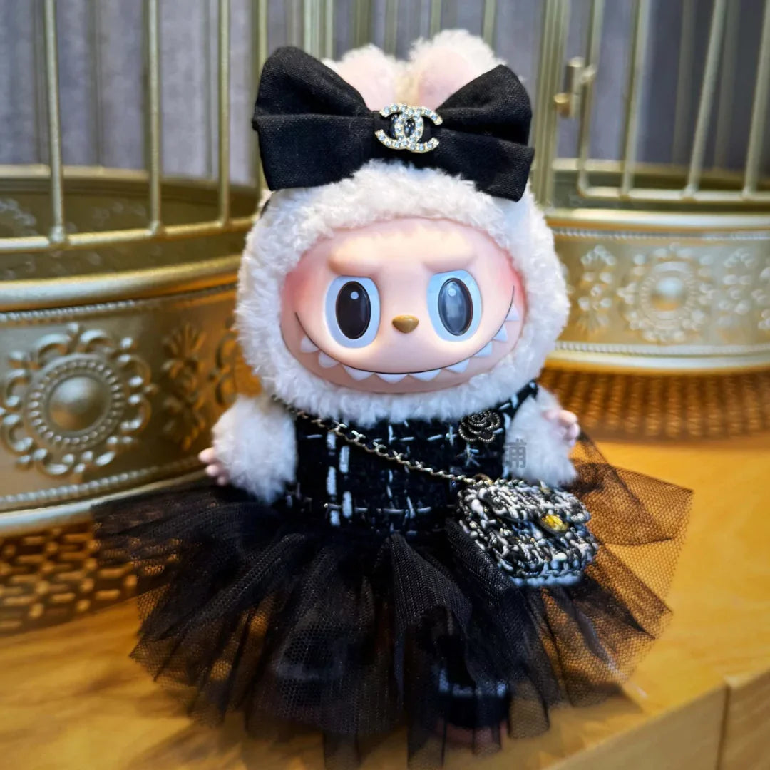 Handmade Luxury-Inspired Black Tulle Skirt Outfit