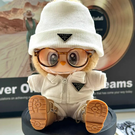 Handmade Luxury-Inspired White Zip-Up Jacket Outfit