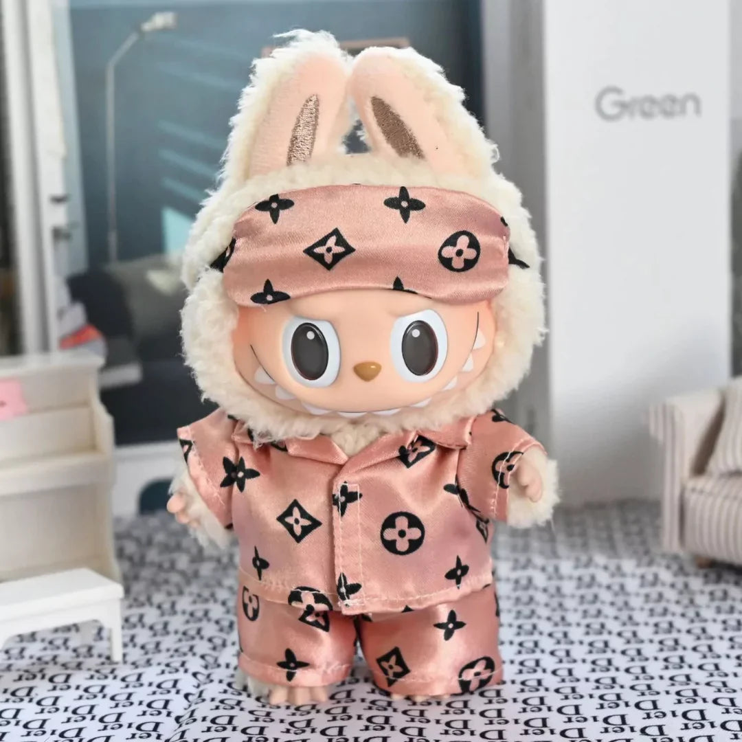 Handmade Luxury-Style Pink Satin Pajama Outfit