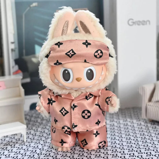 Handmade Luxury-Style Pink Satin Pajama Outfit