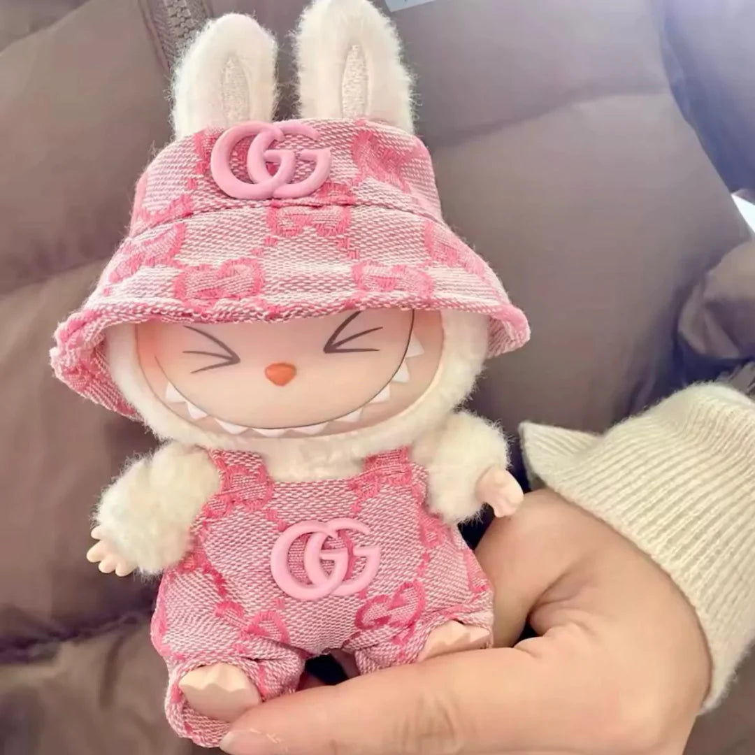 Handmade Luxury-Inspired Bubblegum Pink Outfit