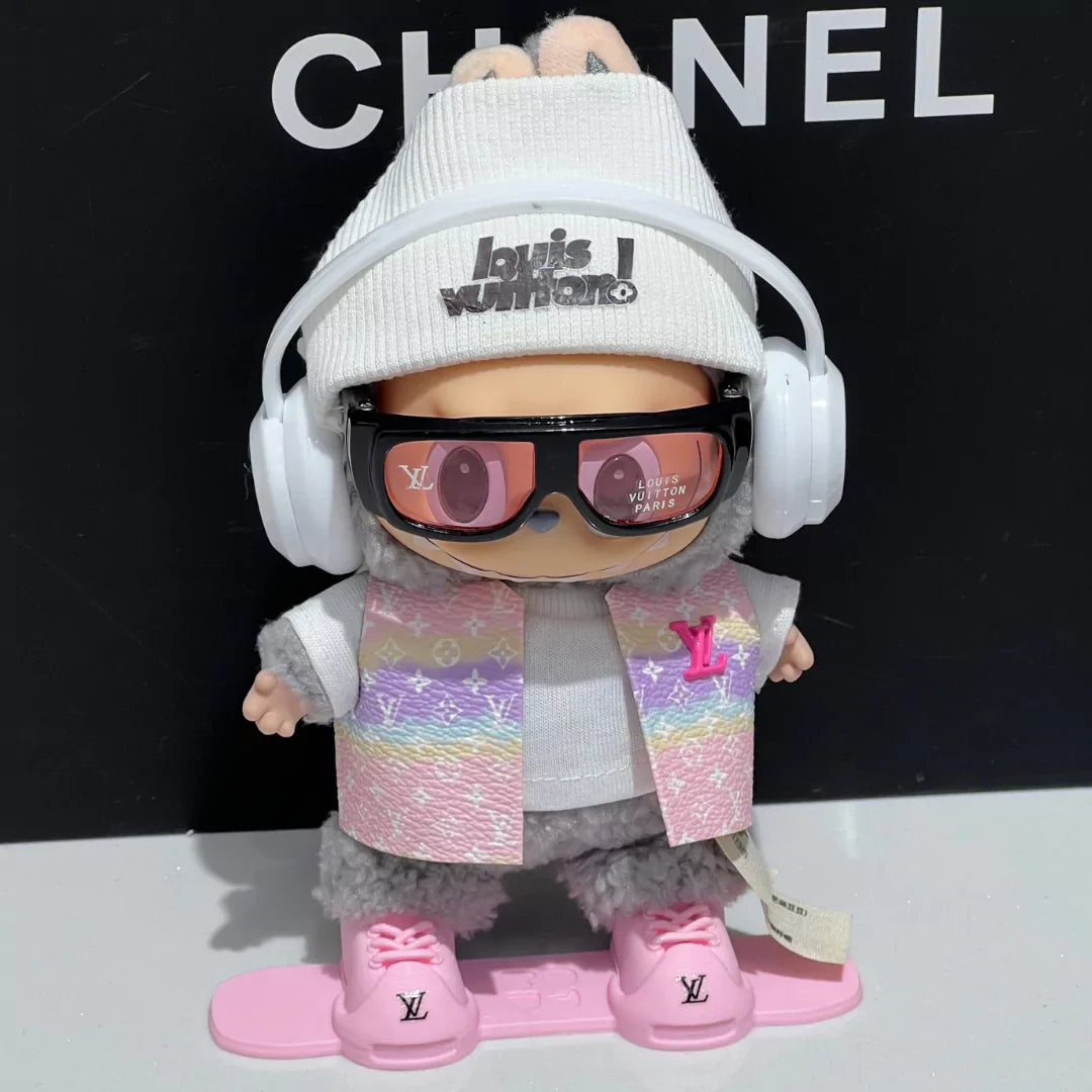 Handmade Luxury-Inspired Snowboard Streetwear Outfit