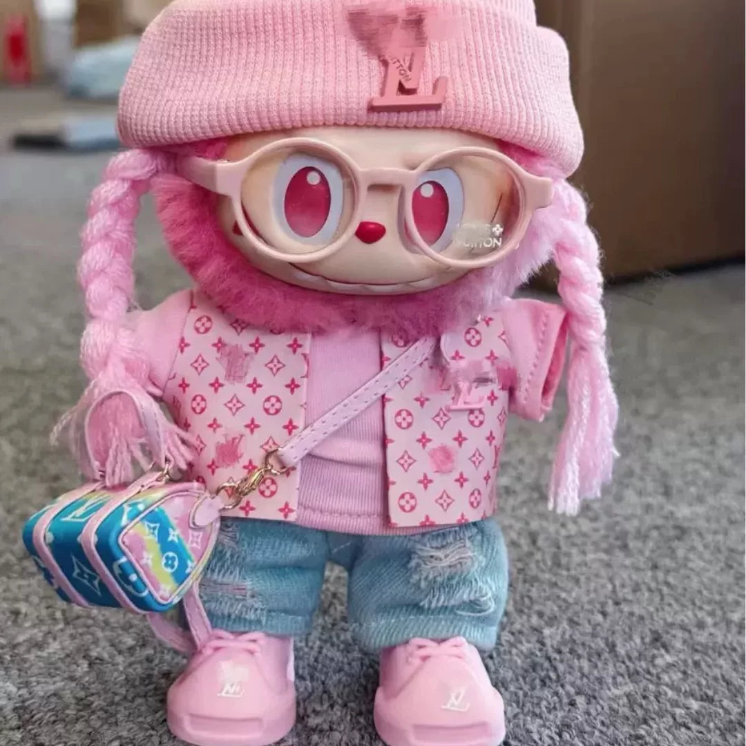 Handmade Luxury-Inspired Pink Streetwear Outfit