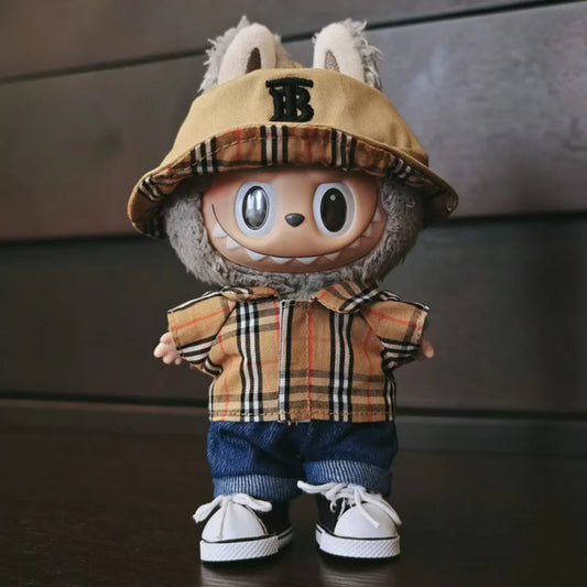 Handmade Luxury-Inspired Khaki bucket hat Outfit