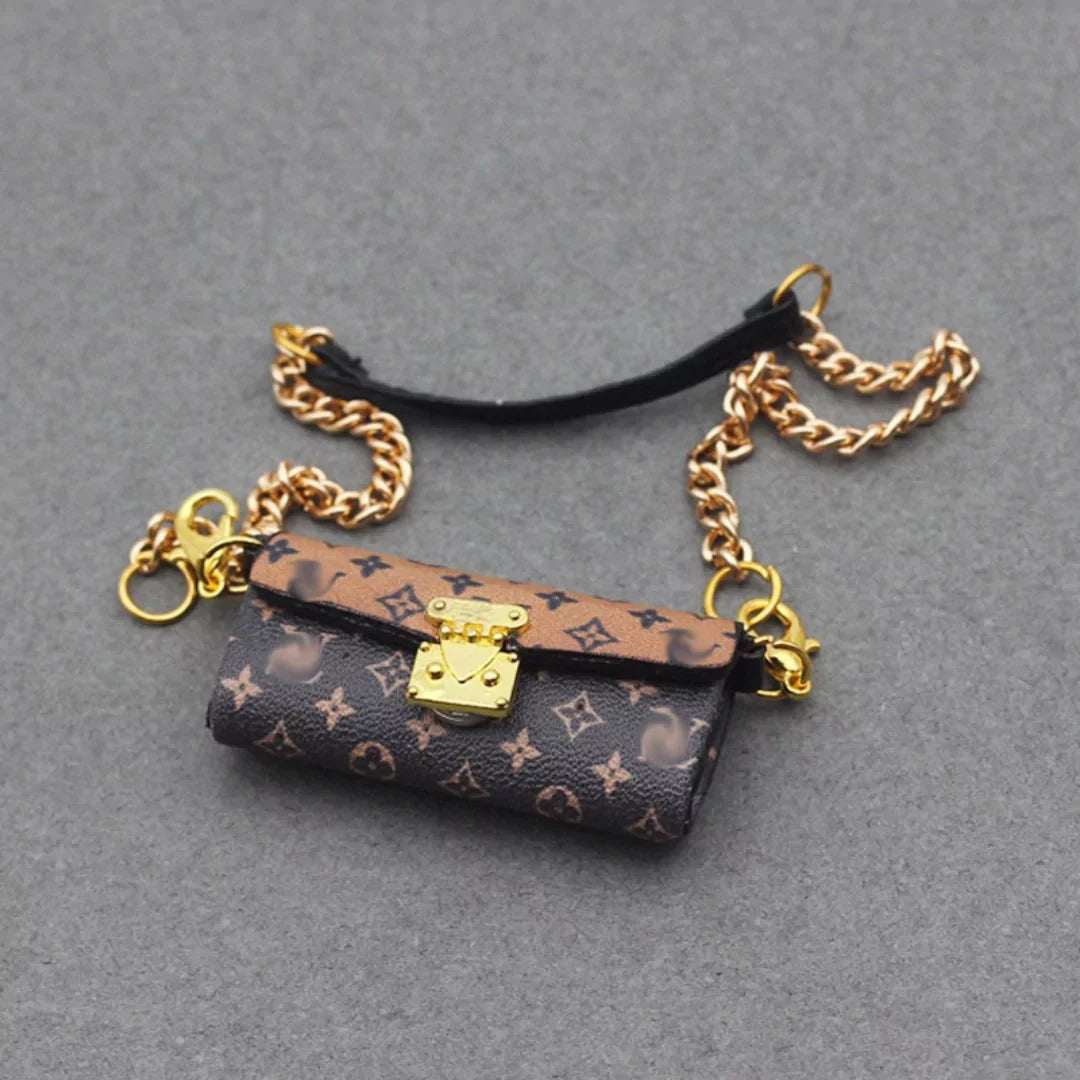 Mini Luxury-Inspired Bag for Dolls